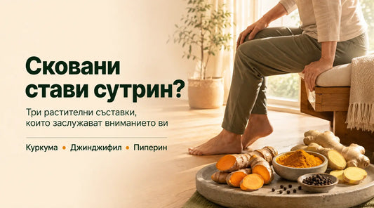 Сковани стави сутрин? Три растителни съставки, които заслужават вниманието ви
